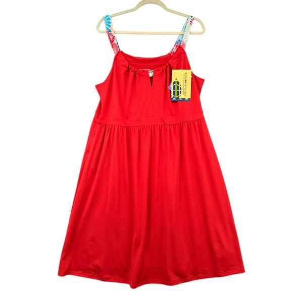 ExOfficio Sol Cool Strappy UPF Dress A Line Sleeveless Womens‎ Dress Extra Large - Picture 1 of 8